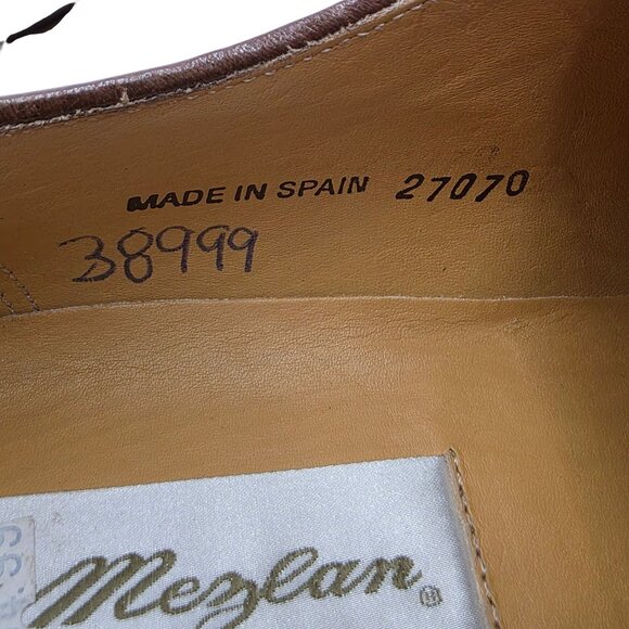 NEW Mezlan Spain Mens 10B Brown Soft Deerskin Leather Dress Shoes Oxfords Nicola main image 15